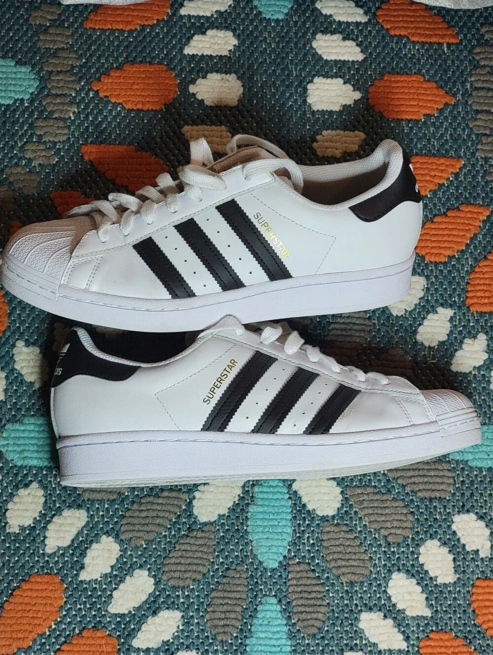 adidas Superstar Size 7.5 In White And Black
